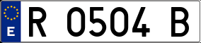 Trailer License Plate